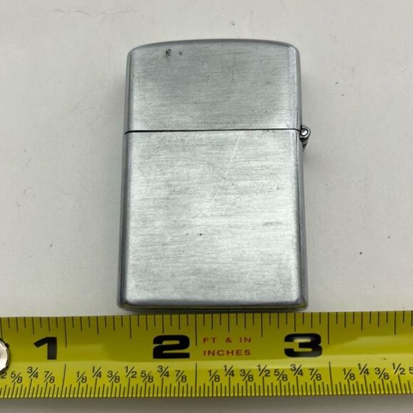 McGINNIS Inc. Men's Silver South Ohio Marine Ship Flip Top Cigarette Lighter zip - Picture 2 of 7